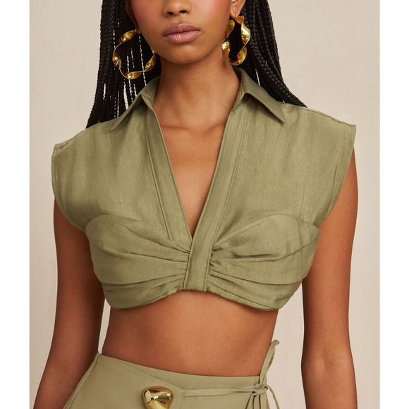 cult gaia Tops - Cult Gaia 'Janette' Green Top Size S